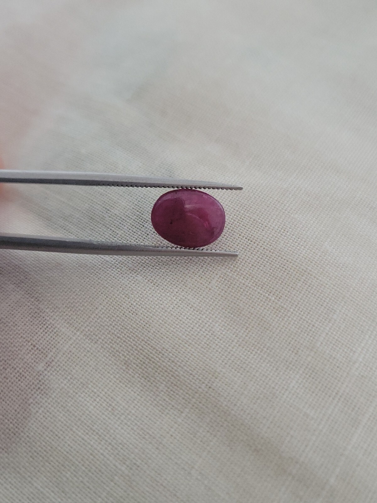 GLI Certified 2.05 Ct Natural Red Ruby Unheated Oval Cab Loose Gemstone