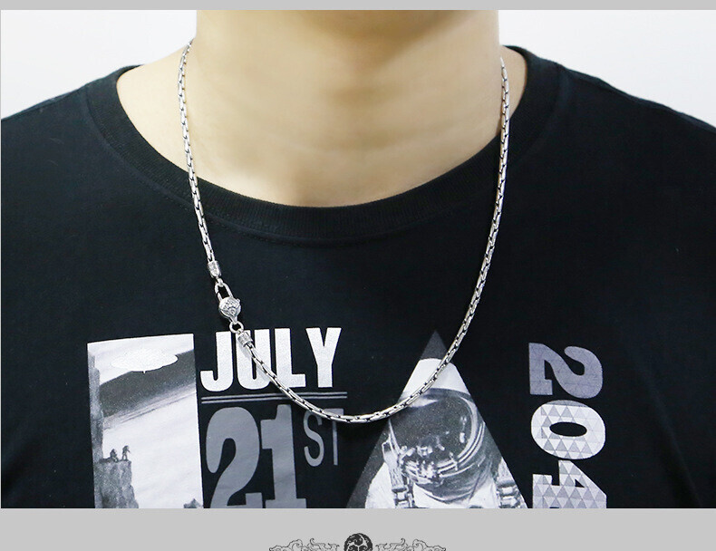 Real 925 Sterling Silver Necklace Men Women 3mm Long Box Snake Link Chain