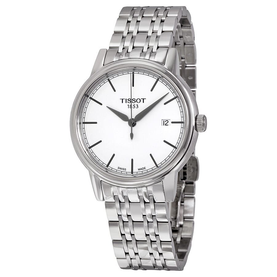 Tissot T-Classic Carson White Dial Stainless Steel Men’s Watch T0854101101100