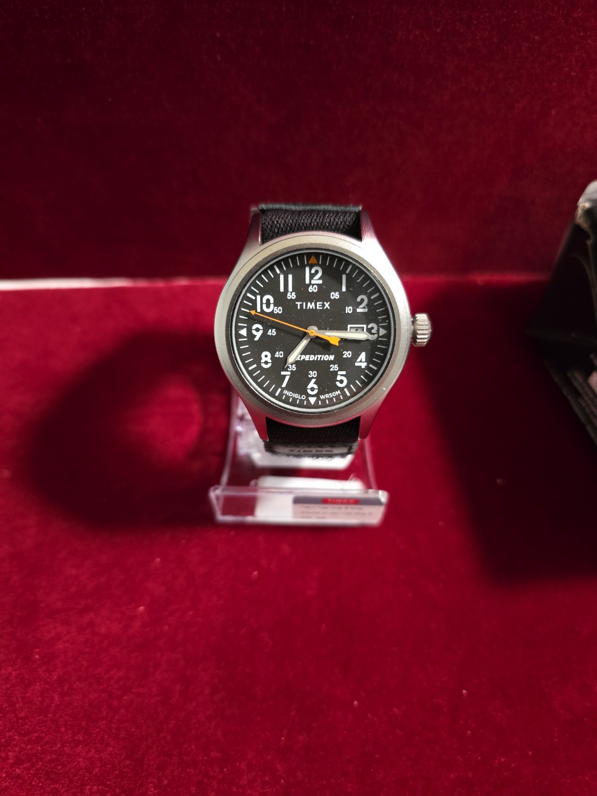 New Timex TW4B29600 Men’s Expedition Scout 40mm Black Fabric Fast Strap Watch