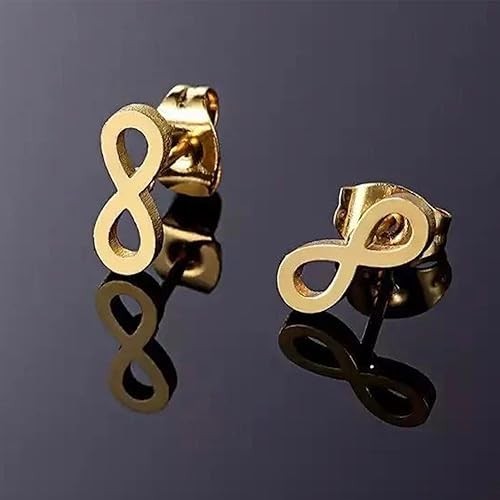 12 Pairs Pure Stainless Steel Anti Tarnish Gold Plated Ear Set