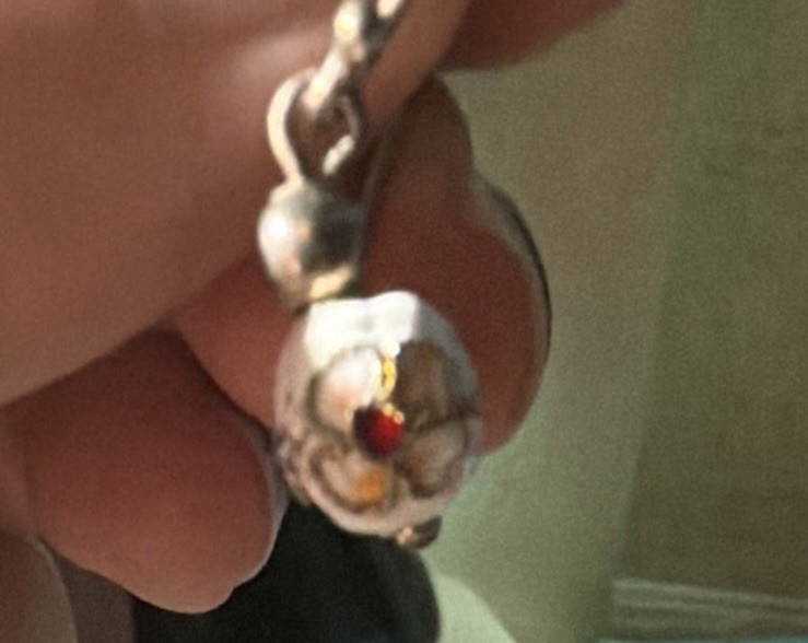 Dainty Vintage Cloisonné Bead Earrings Dangle, Pierced Ears, Classic Jewelry