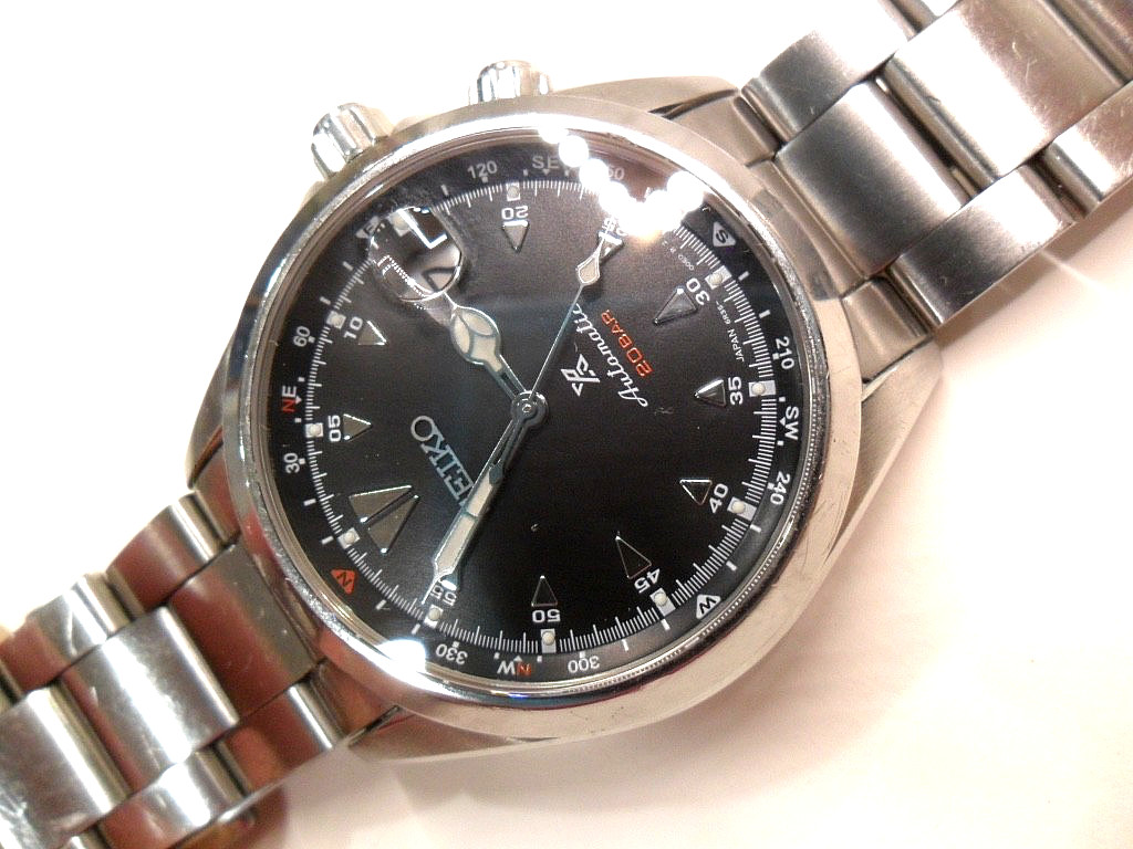 S/S Men’s Seiko Prospex X Alpinist 200M Diver Automatic 24 Jewel Watch SPB117