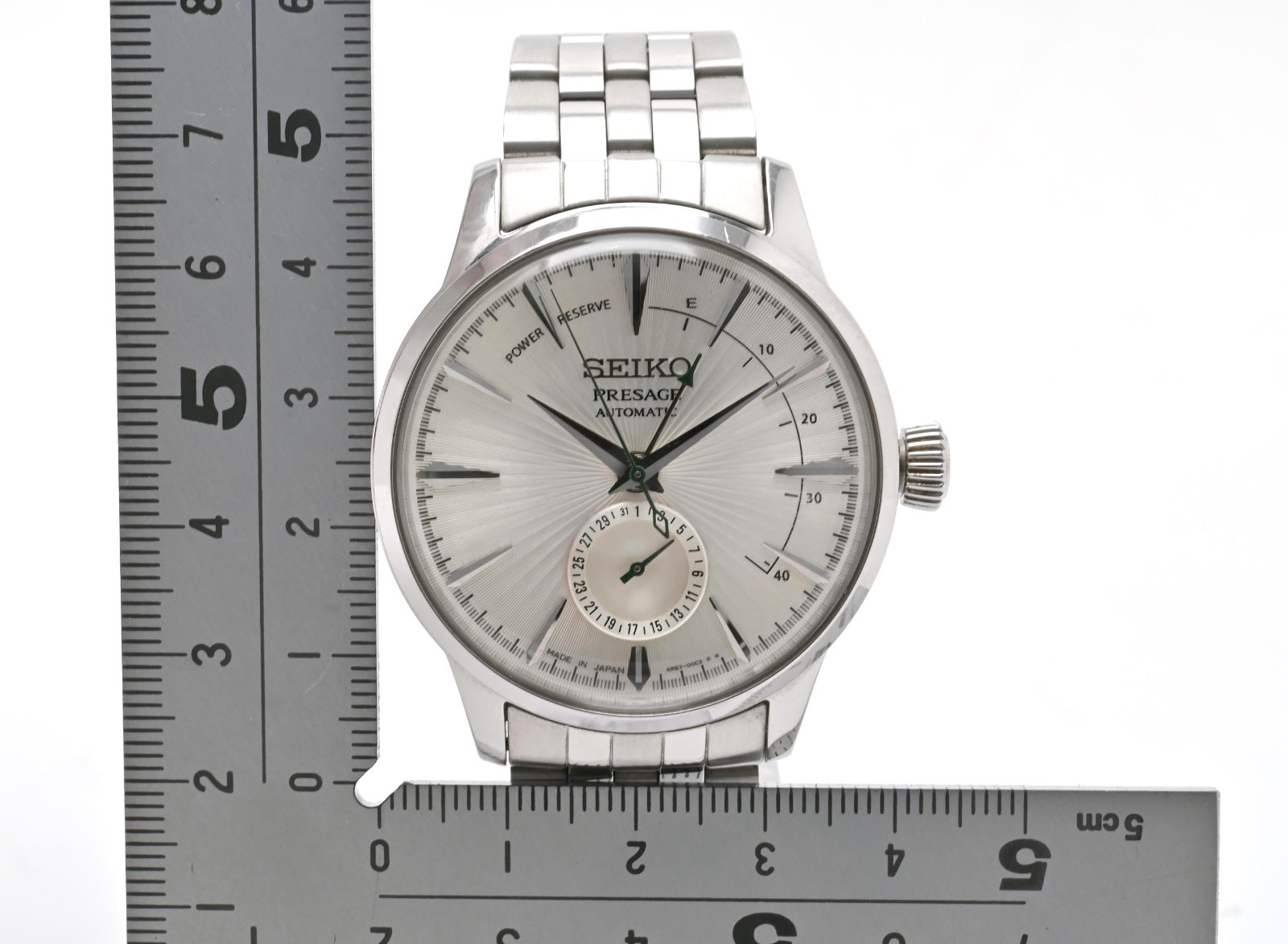 SEIKO Presage 4R57-00E0 SARY079 Silver Dial Date Automatic Men’s Watch JAPAN