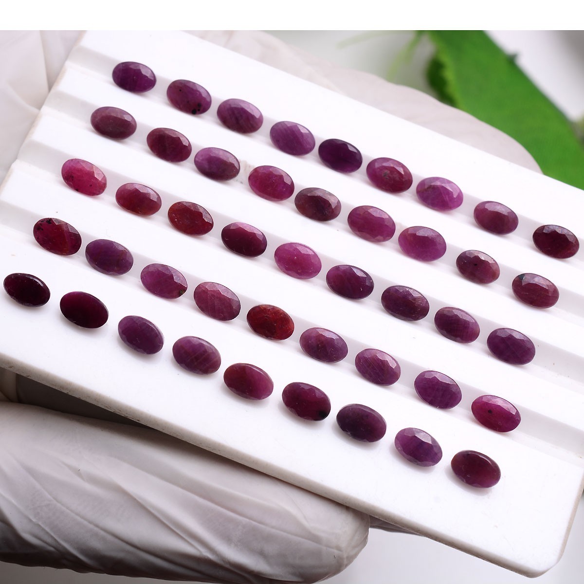 22 Pcs Natural African Ruby Untreated 6mmx4mm Oval Cut Stunning Loose Gemstones