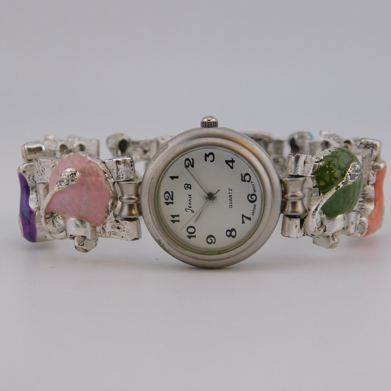Jennie B Hair Salon Theme Quartz Analog Women’s Watch Sz. 6 3/4″ New Battery