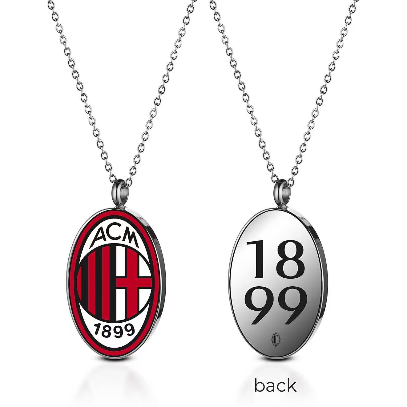 Men’s Necklace AC MILAN B-MC001UAR Stainless Steel OFFICIAL