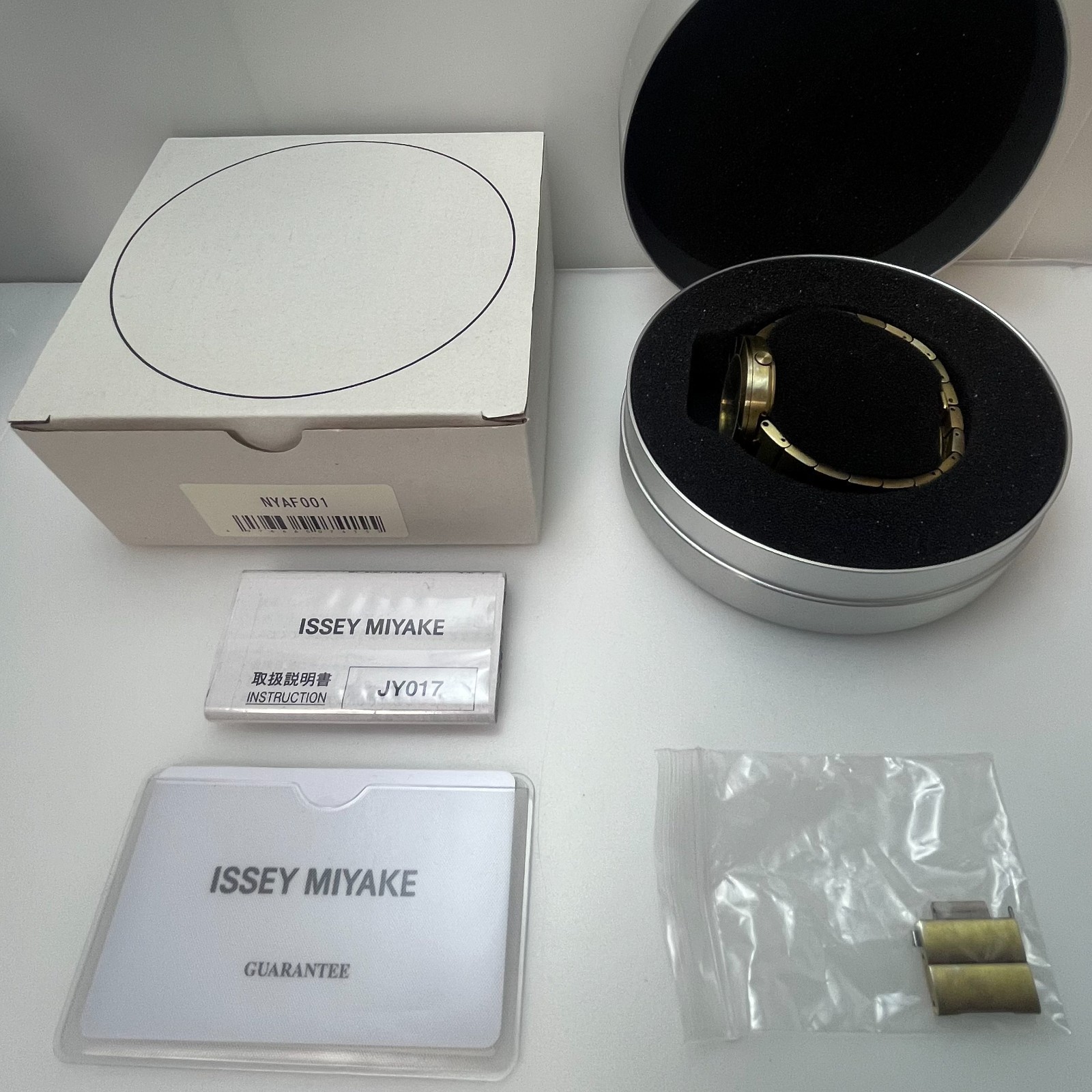 Seiko Issey Miyake TO NY0N005 Unisex Quartz Gold Stainless Steel w/BOX #164B