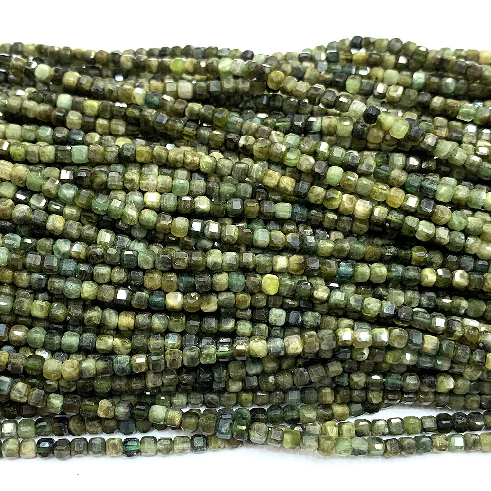 Tanzanite Tourmaline Pietersite Labradorite Spinel Edge Cube Faceted beads