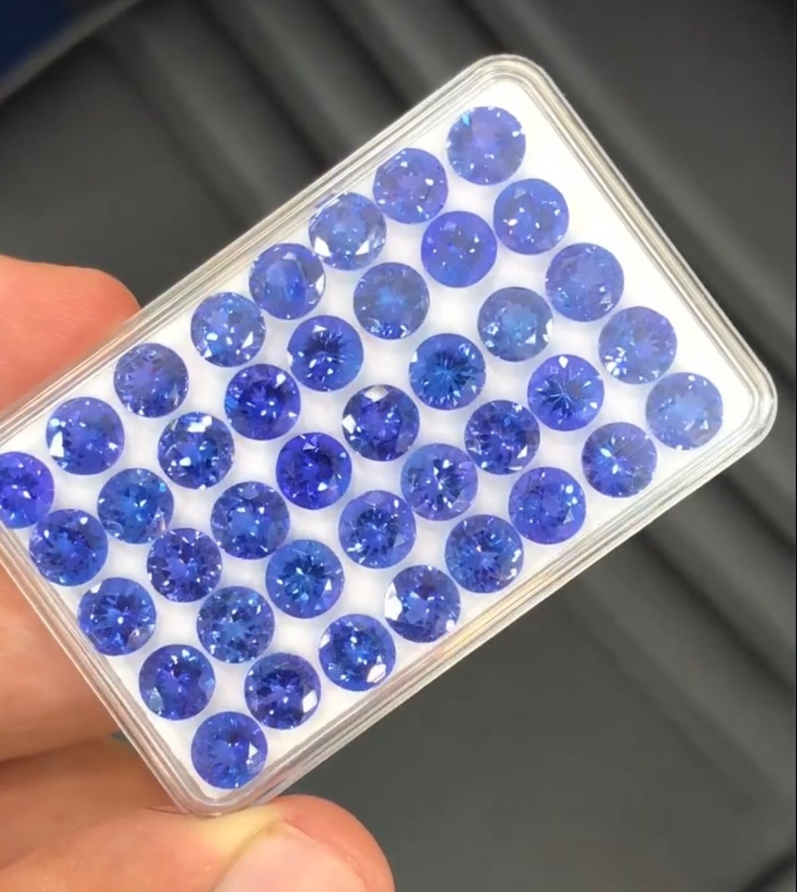 6mm natural top quality AAA+ Tanzanite round pair loose gemstone