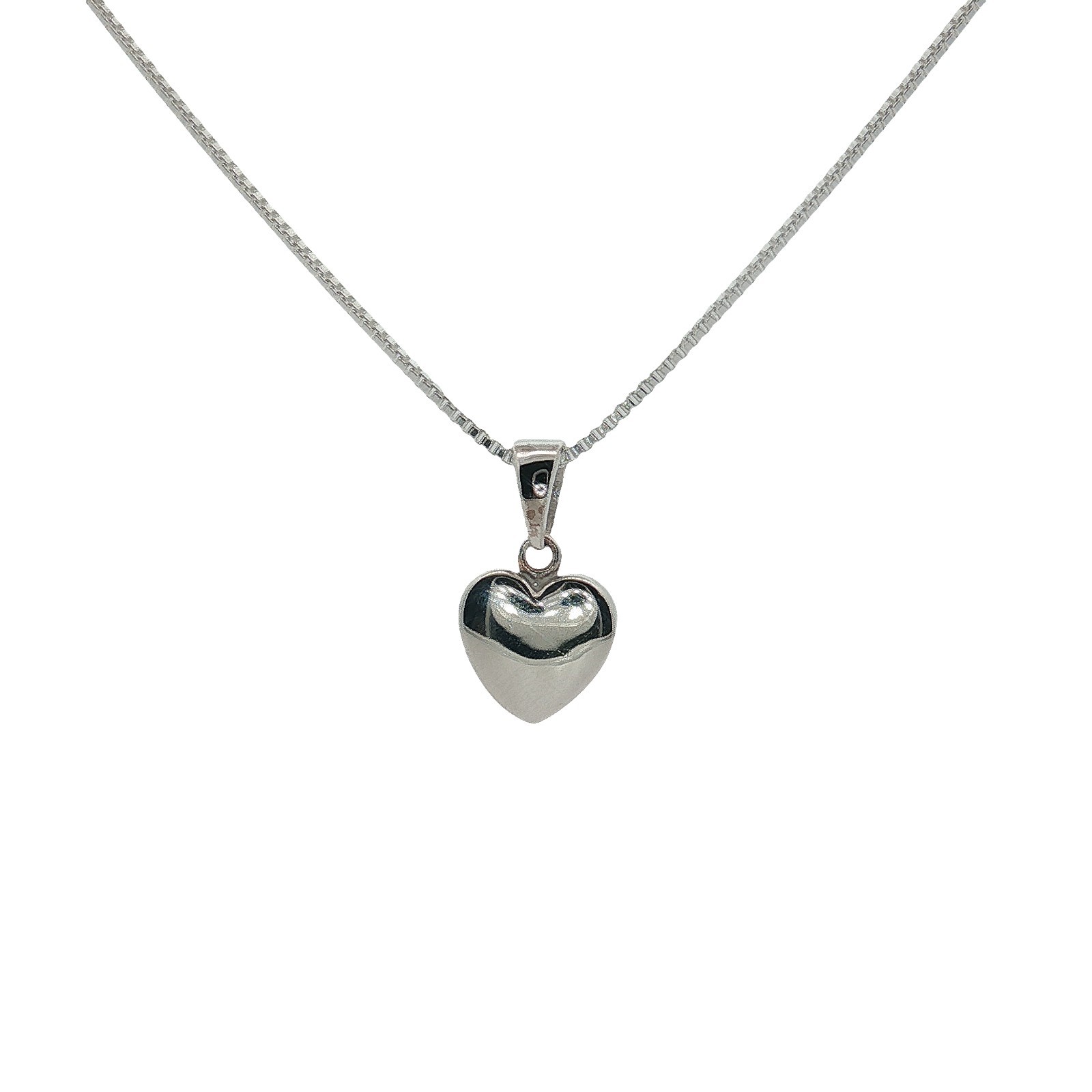 925 Solid Silver Heart Love Pendant Necklace RRP£32 (pp5100183) BOXED