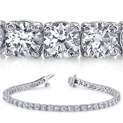 18 ct Round Diamond Tennis Bracelet White Gold GIA F – G VS2 SI1 0.60 – 0.65 ct