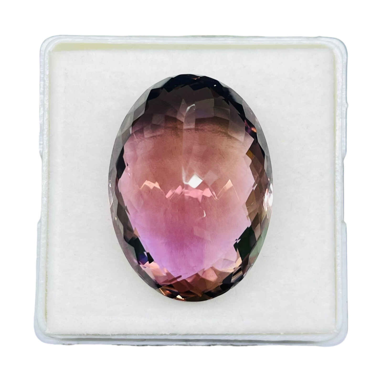 VVS 48 Cts Natural Amethyst 28.5×20.5mm Oval Cut Huge Pendant Size Gemstone