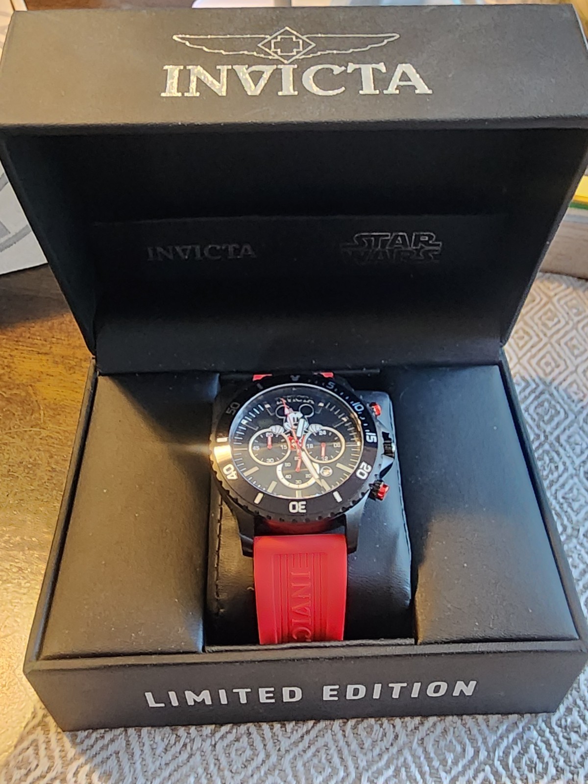 Invicta Disney Men’s 48mm Mickey Mouse Limited Edition Red Chrono Watch 39517
