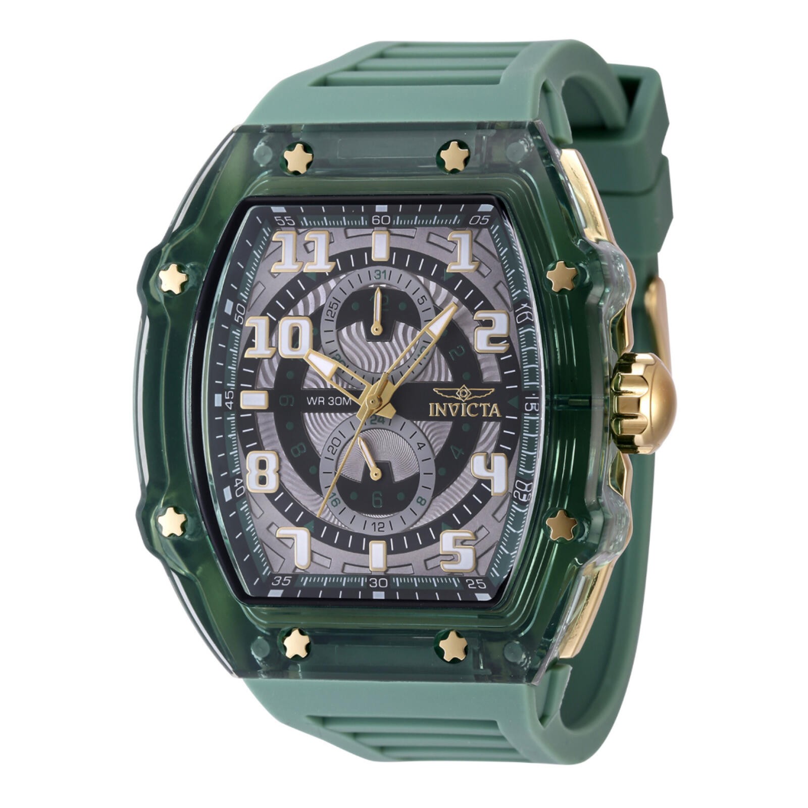 Invicta Racing Cyclone Men’s Watch – 48.5mm, Green (48710)