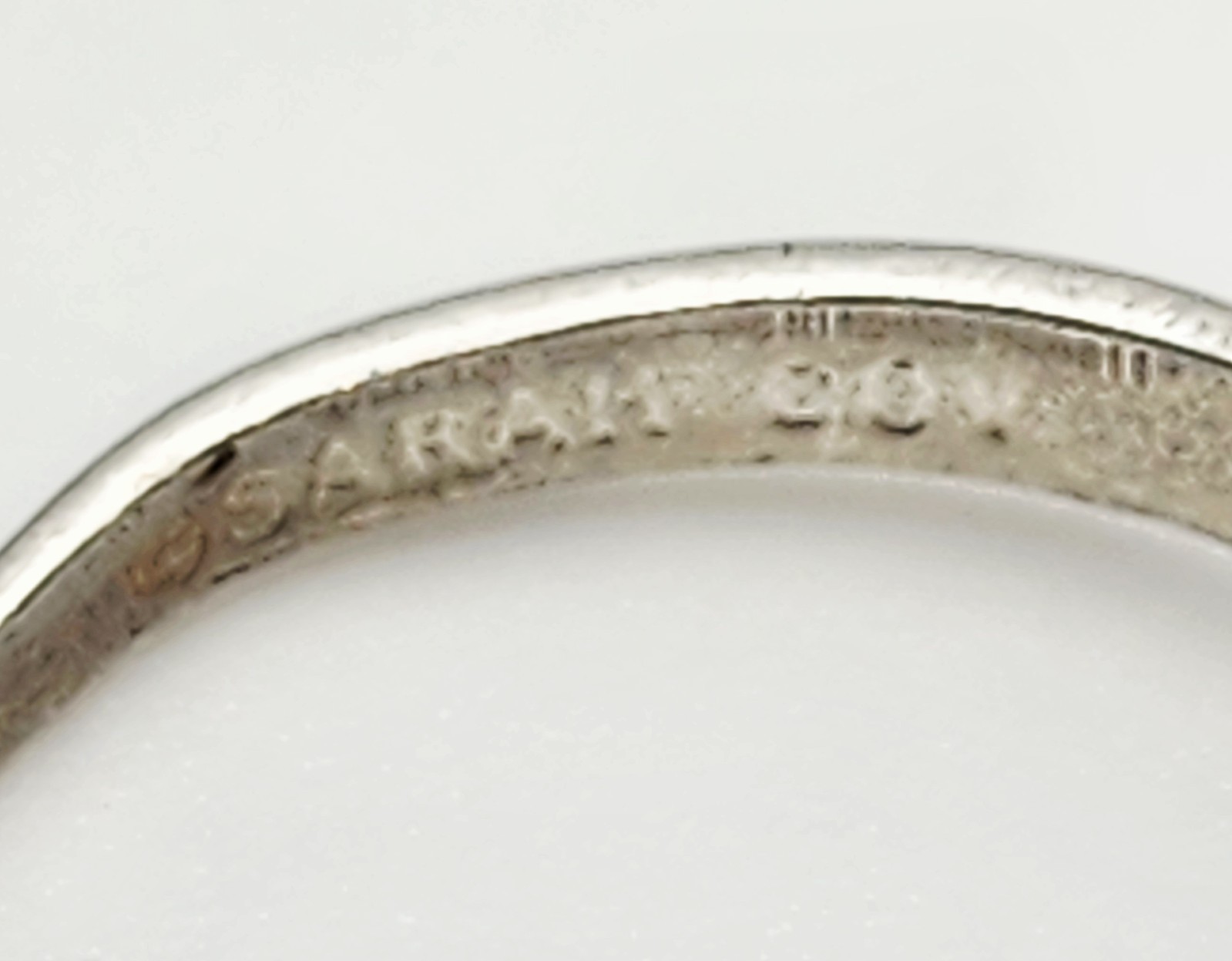 Sarah Coventry Vintage Sterling Silver CZ Solitare Ring with Accents Size 7