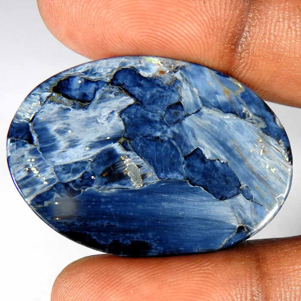 38.90Cts100%Natural Golden Pietersite Oval Cabochon(37x26x6)LooseGemstone