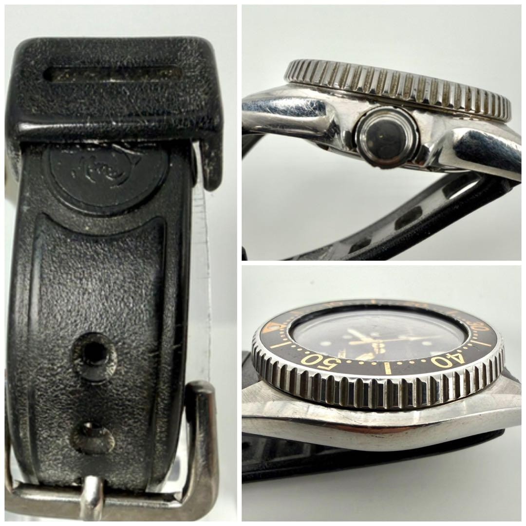 Seiko 2625-0010 35mm 17cm Wrist Quartz Mens Watch Diver Vintage Japan Pre-Owned