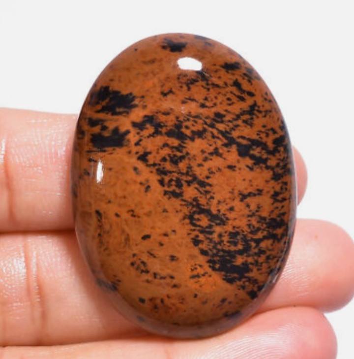 Mahogany Obsidian 64 Ct 40X29X7 mm + Labradorite 32 Ct. 31X22X7 mm + Aventurine