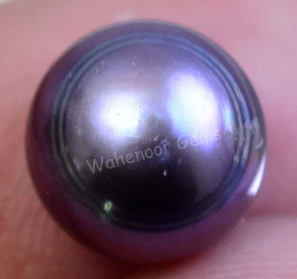 4.50 Ct Natural Tahitian Gray Blue South Sea Pearl AGL Certified Untreated Gems