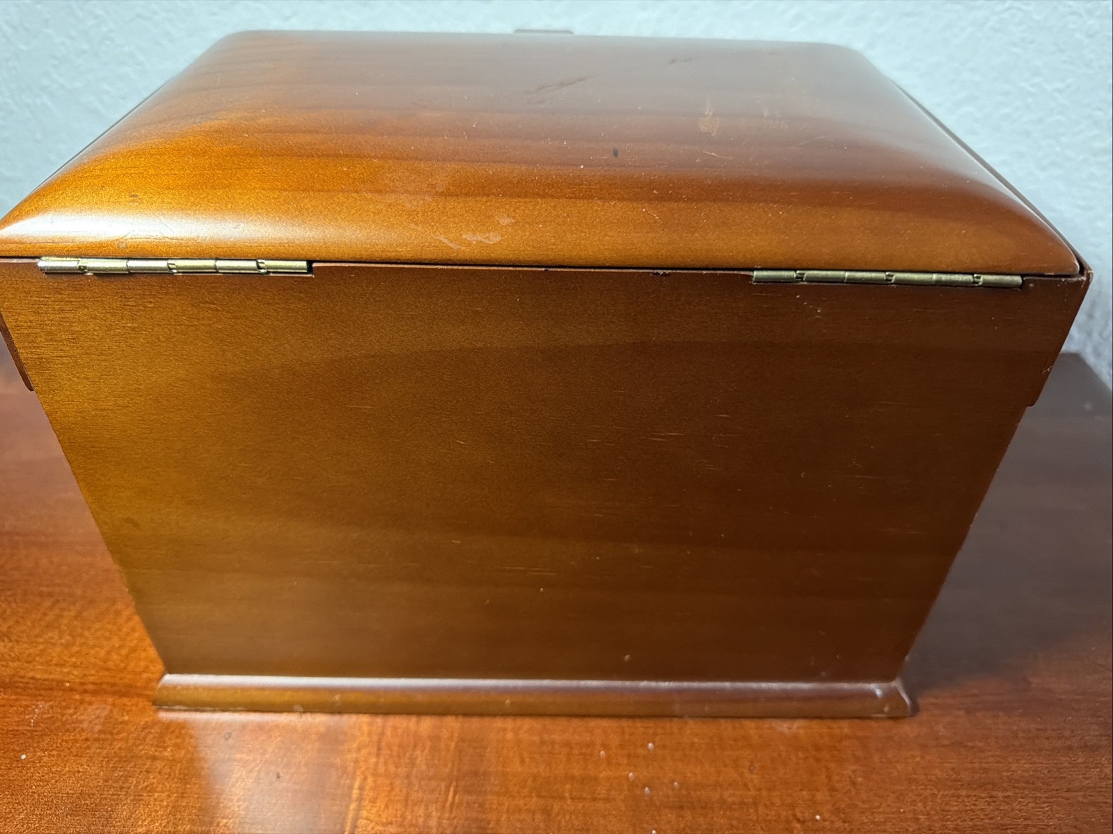 Table Top Wooden Jewelry Box Open Top & 3 Drawers (N)
