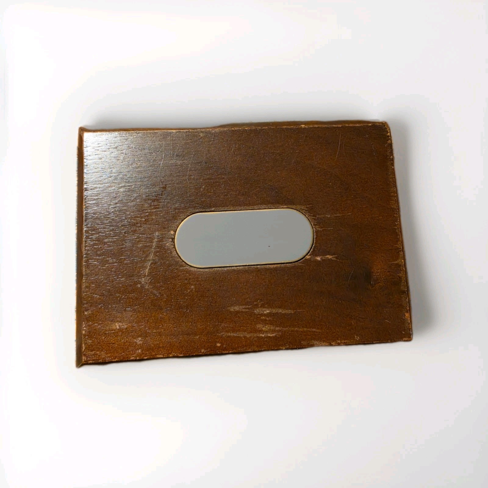 Vintage Solid Wood Trinket Box – Blue Felt Lining – Handcrafted Memory Box 365