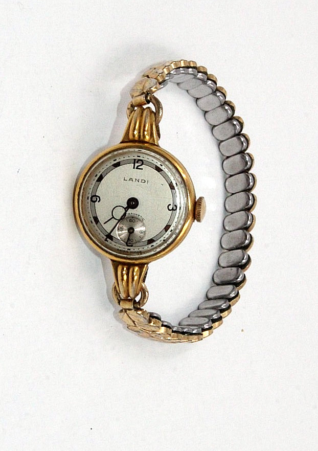LANDI Women’s Wrist Watch antimagnetic Swiss Made 1096 60 fond acier inoxydable