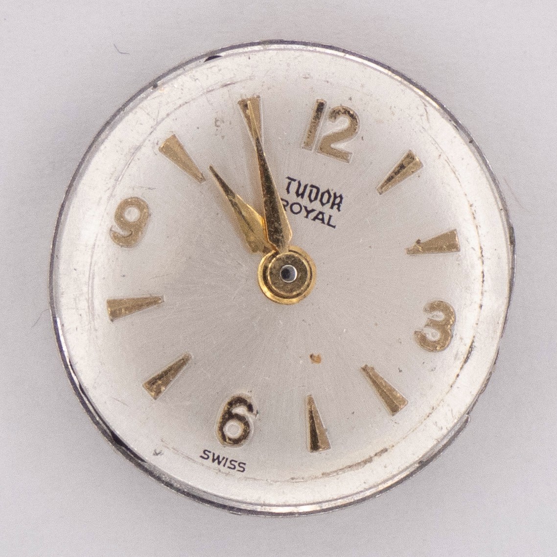Vintage Tudor 15.1 x 4.9 mm 17-Jewel Wristwatch Movement, Parts