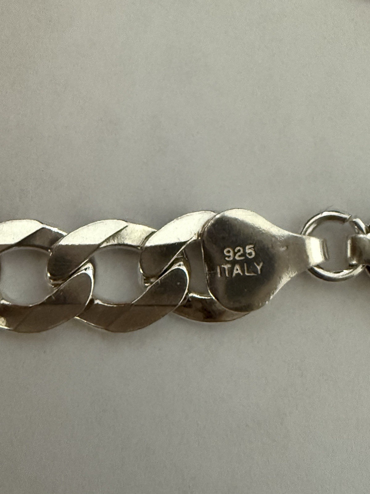 925 sterling silver men’s figaro link chain necklace 24 In length 36.02 grams