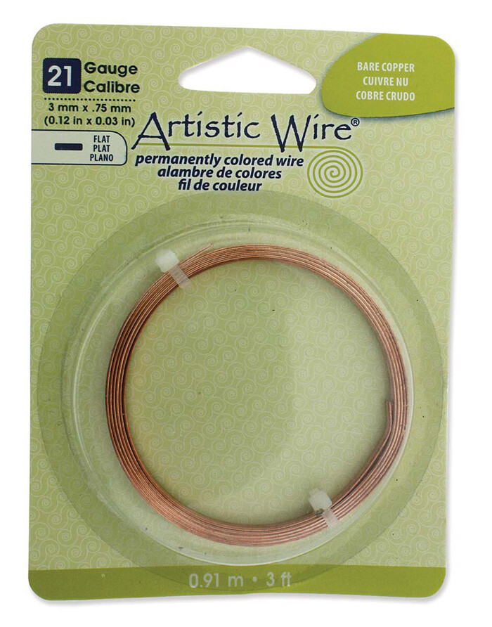 Wire – Flat – 21g – 3mm x 0.75mm