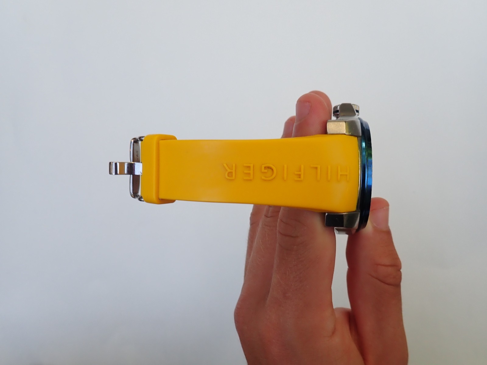Tommy Hilfiger Yellow Blue Watch Mens