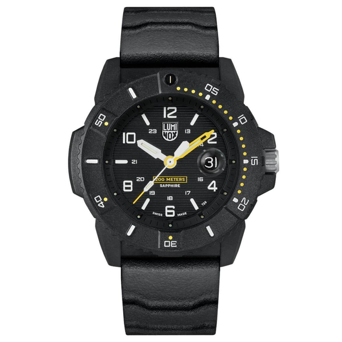 Luminox Men’s Watch Navy Seal 3600 Series Quartz Black Dial Rubber Strap 3601