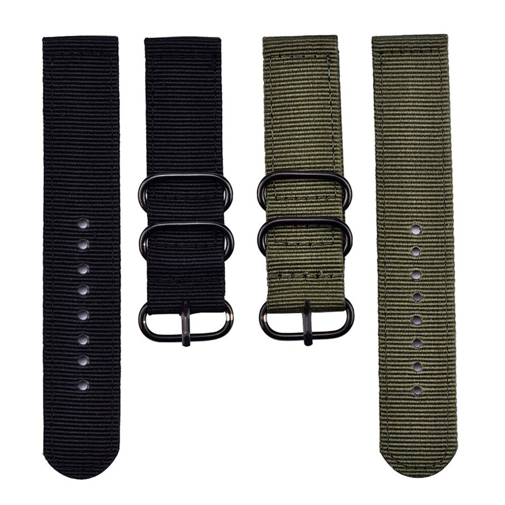 Thicked Nylon Canvas Watch Band Quick Release Sport Strap18/20/22/24mm Universal