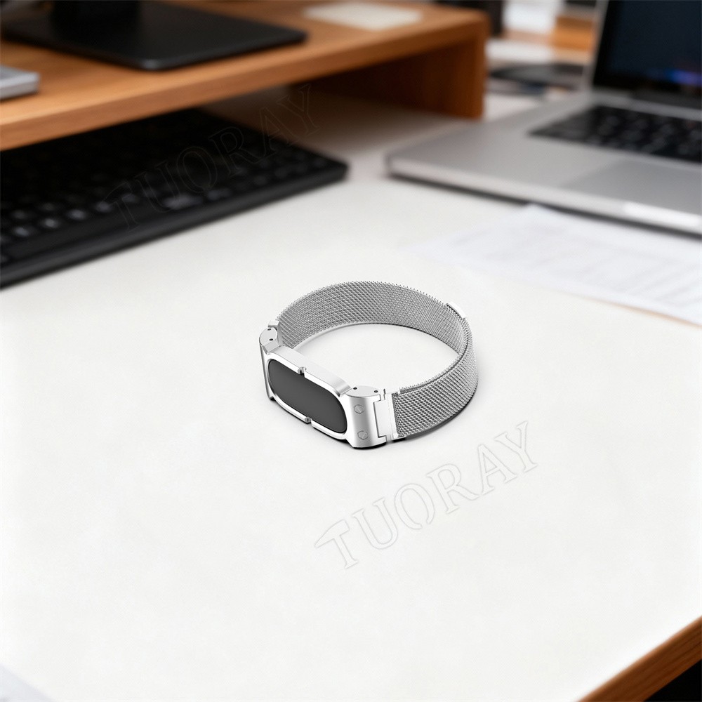 Stainless Steel Metal Adjustable Strap For Google Fitbit Air Replacement Band