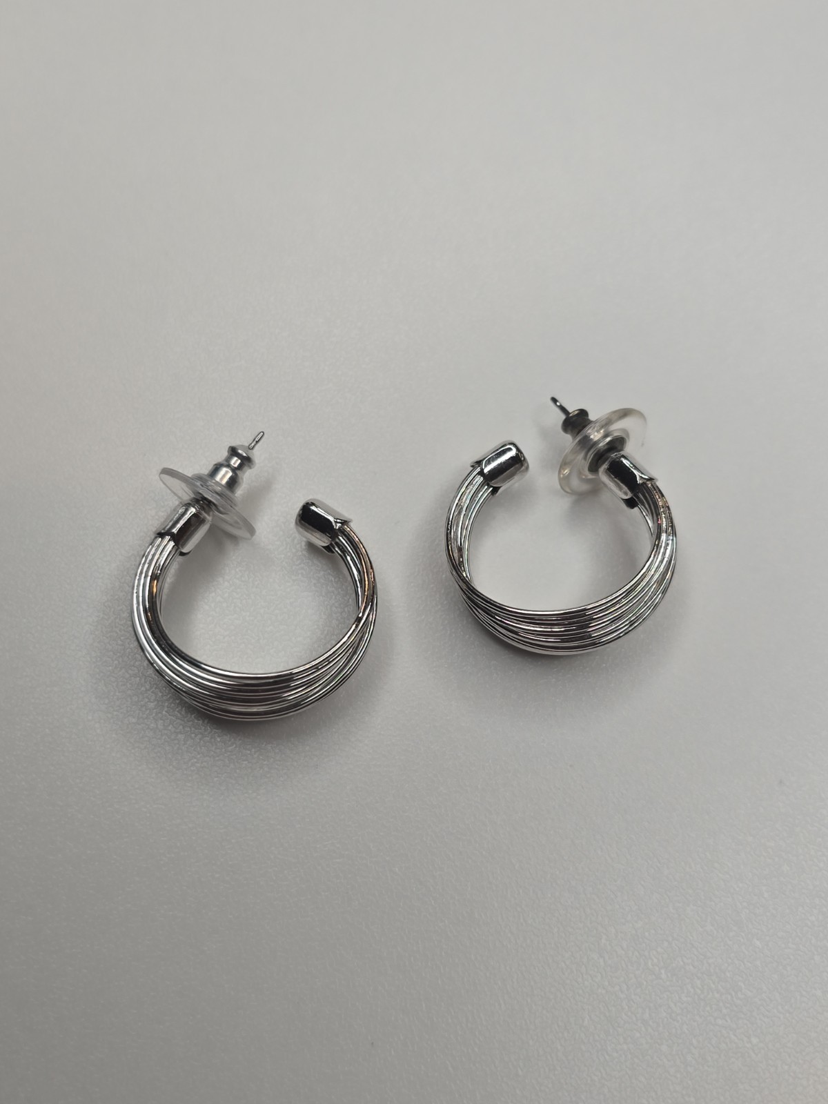 Luv AJ Canyon Hoop Earrings, Stacked Wire Design Women’s Fashion Jewelery