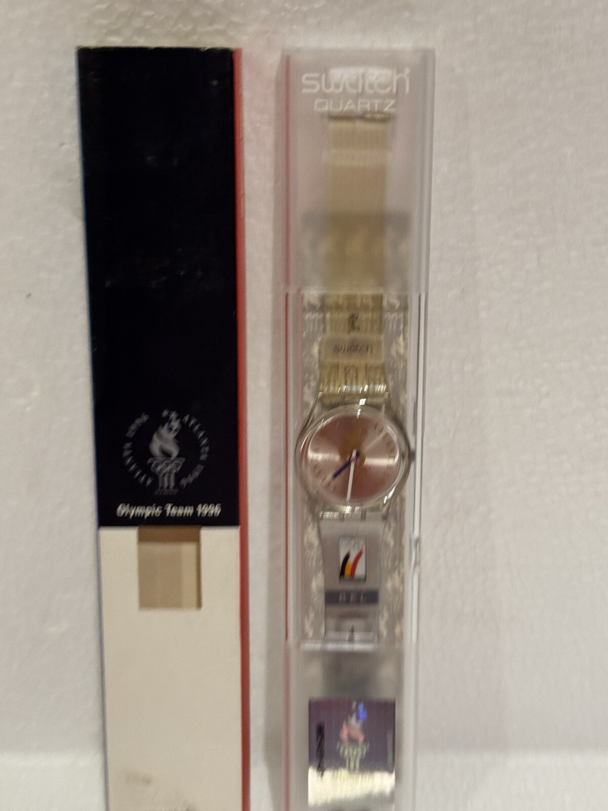 Swatch Watch BELGIUM GZ150L New Olympic Team 1996 NOS Special Edition BEL