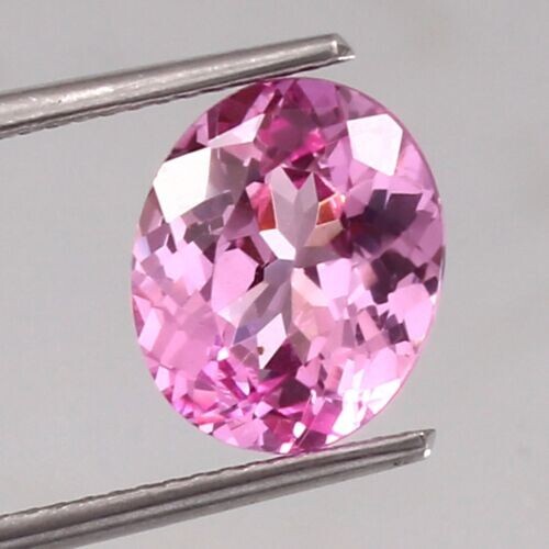 AAA Natural Bi Color Ceylon Pink Sapphire Loose Oval Gemstone Cut 4.00 Ct