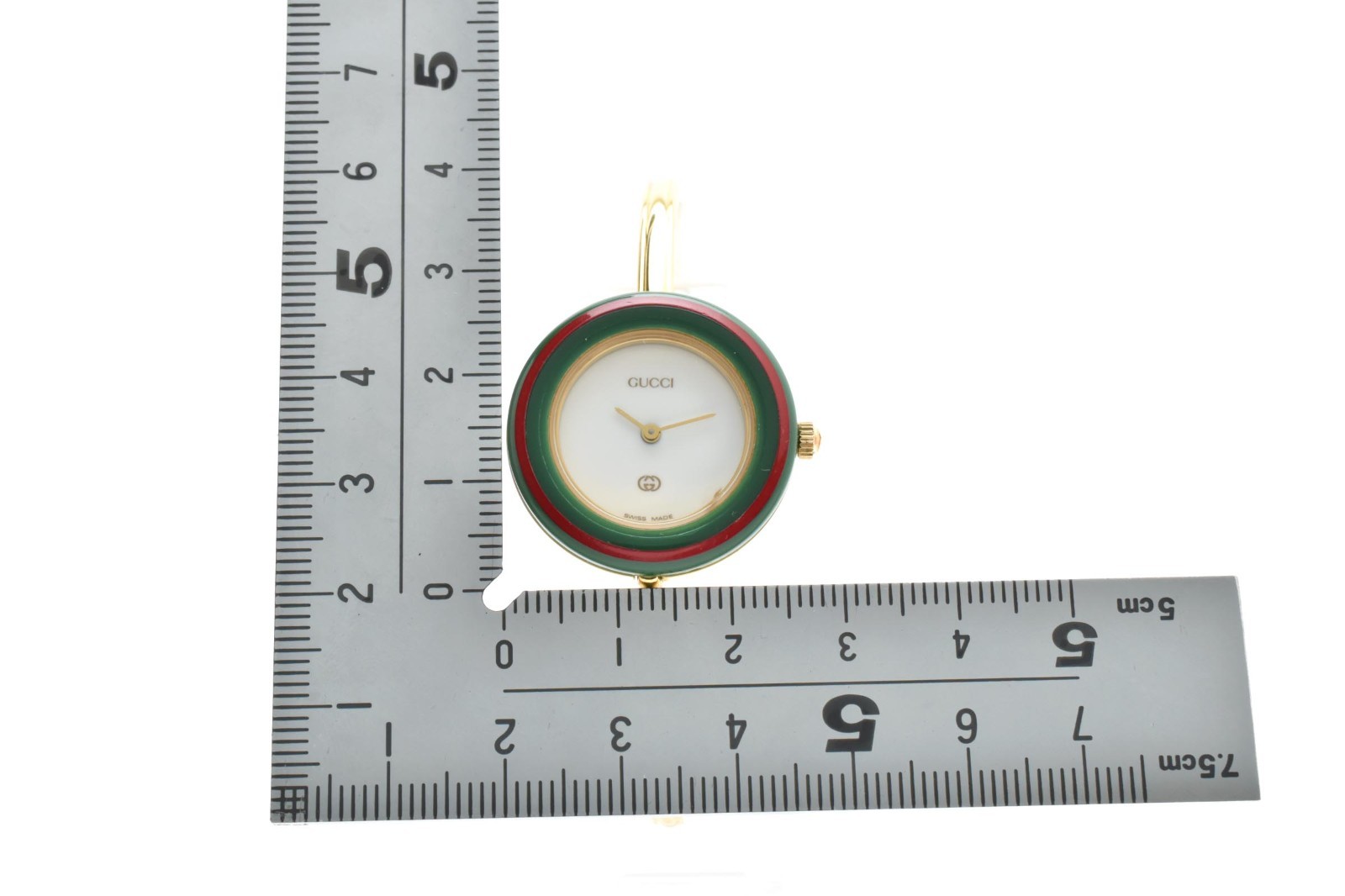 Vintage [ Exc+5 /Box ] GUCCI 1100L Gold Change Bezel Watch 12 colors 11/12 JAPAN