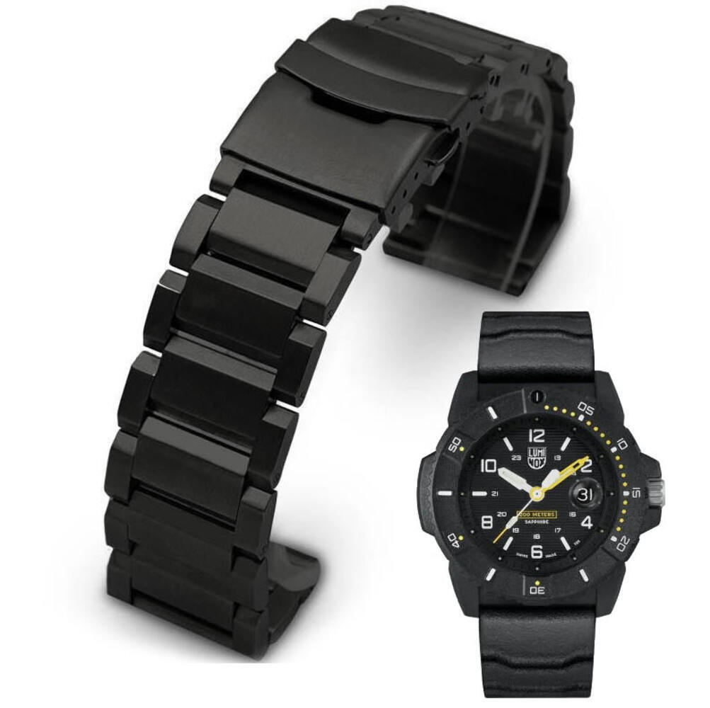 Metal Replacement Watch Band Fits Luminox Navy SEAL 3600 3601 3603 3605 #50002