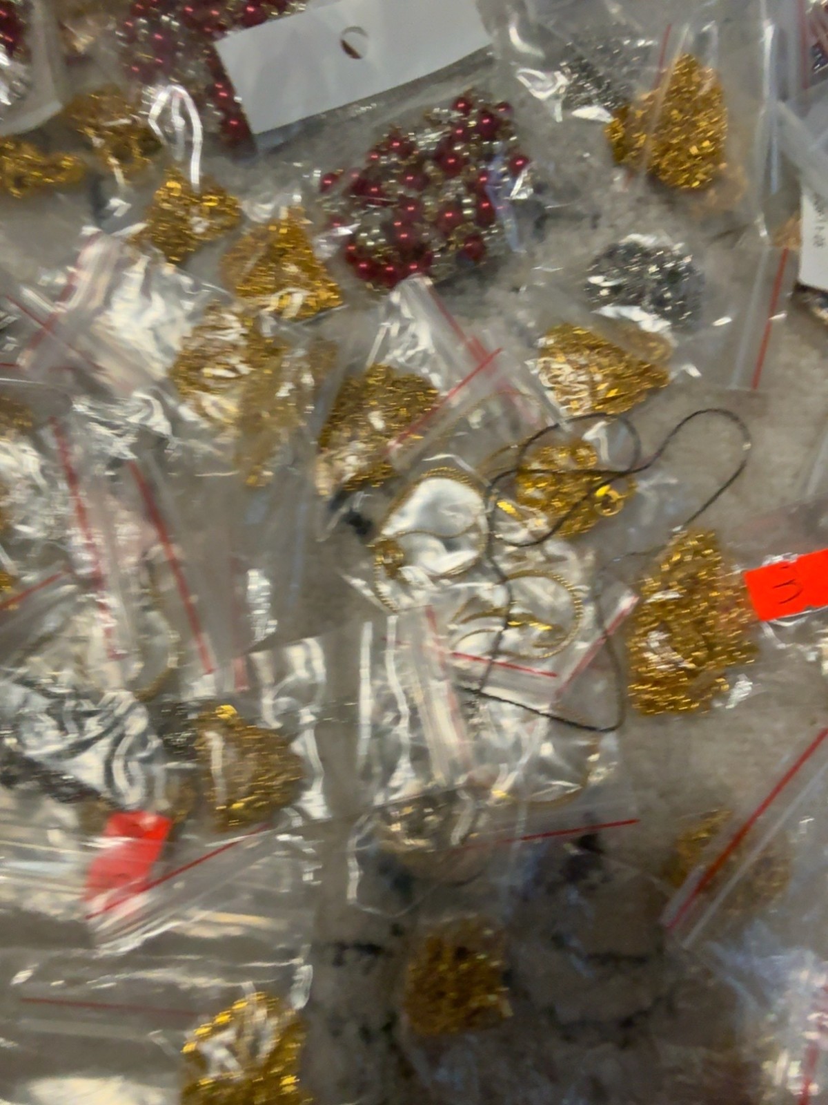 Huge Mixed Jewelry Making Findings Lot Gold Tone Chains Charms Connectors Rhines