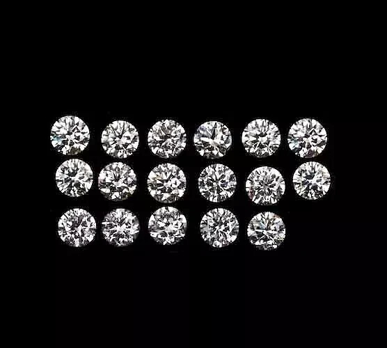 Loose Lab-Grown CVD Diamond LOT 2.50 MM D Color IF CLARITY 17 PCS Certified