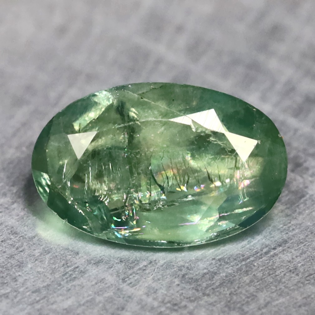 0.36 ct Spectacular Oval Cut (6 x 4 mm) Green Un-Heated Alexandrite Gemstone