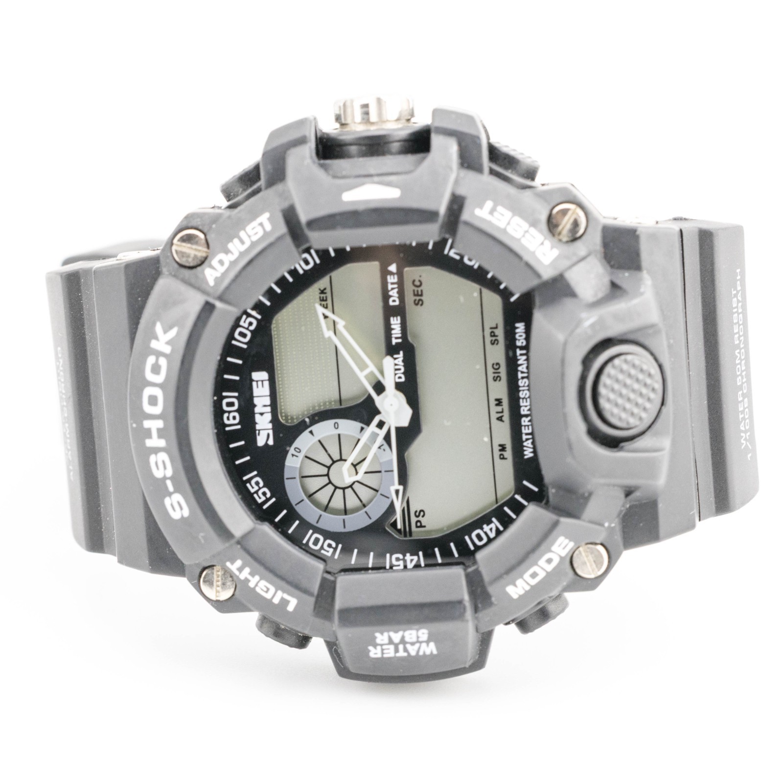 SKMEI 1029 Dual Time Quartz Analog Digital Men’s Watch New Battery