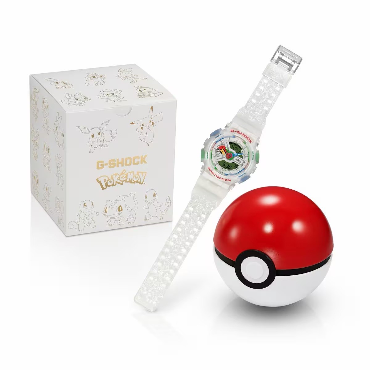 Casio G-Shock x Pokemon 30th Anniversary GA-110PKM-7A in hand