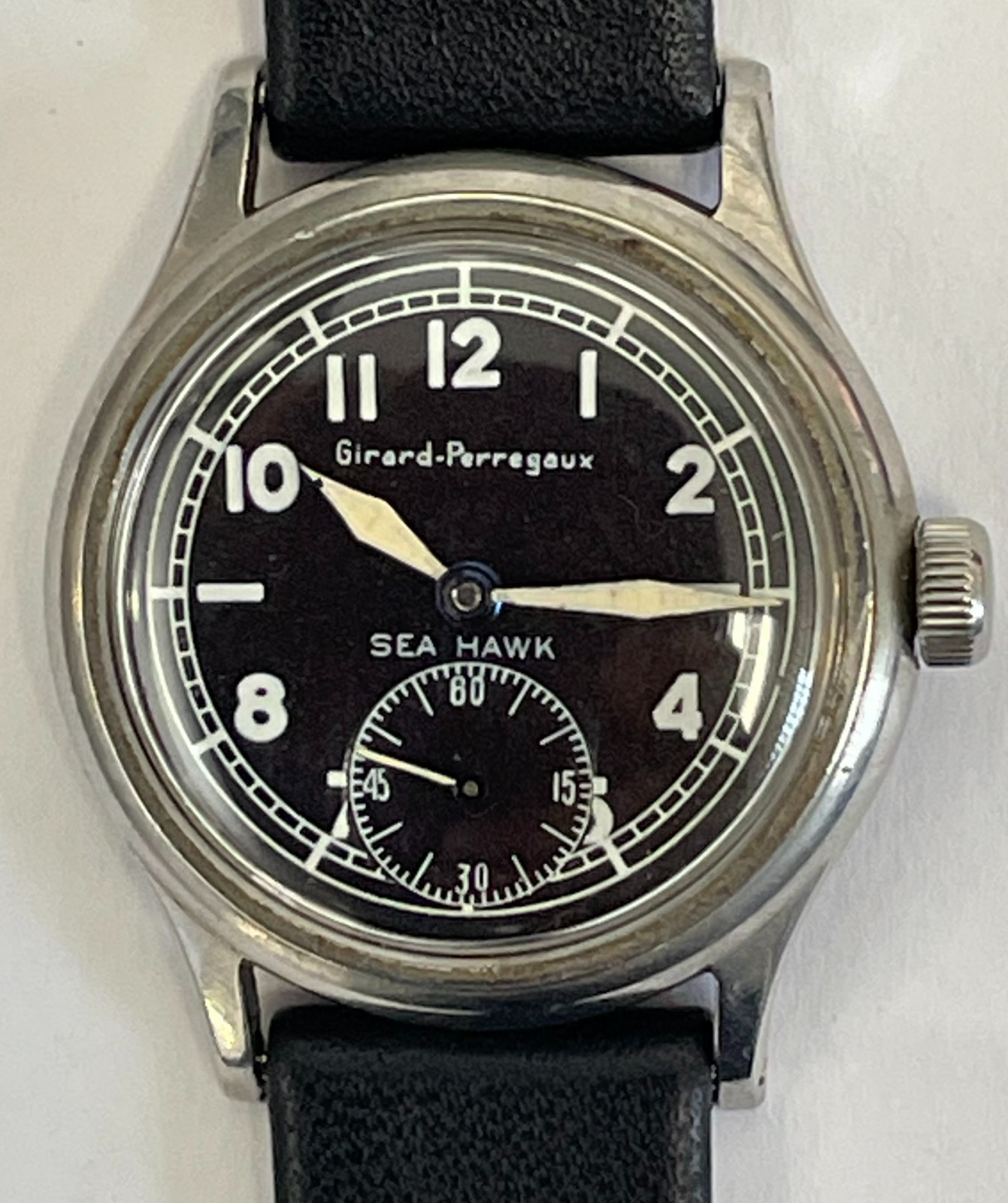Vintage Girard Perregaux Sea Hawk Men’s Mechanical Wristwatch Steel