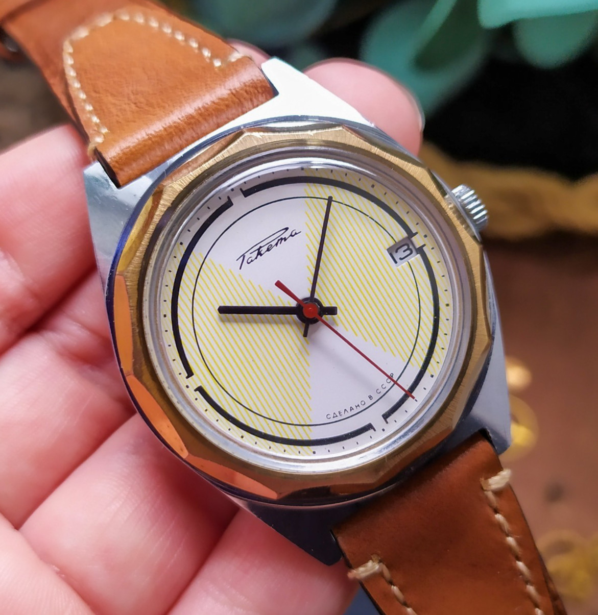 Watch Raketa USSR 2614H Vintage mechanical men’s wrist watch Soviet watch