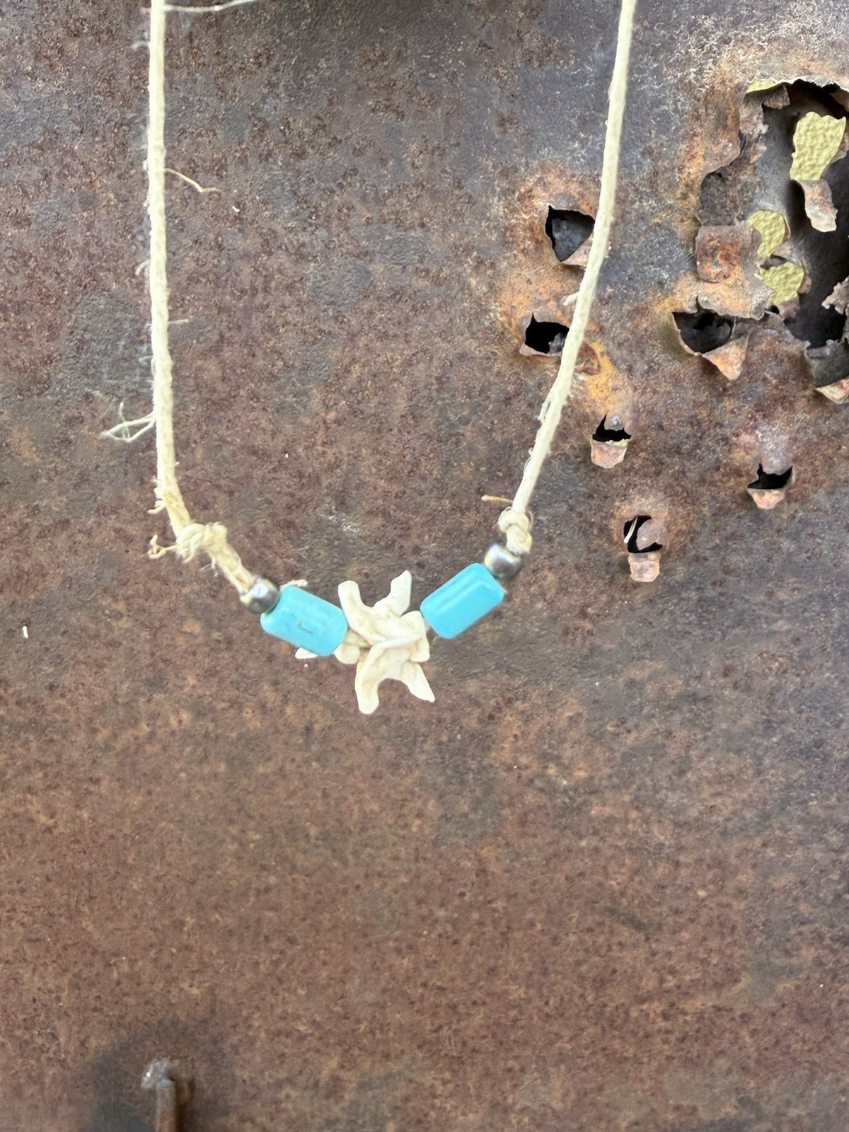 Real Snake Vertebrae Hemp Cord Handmade Necklace