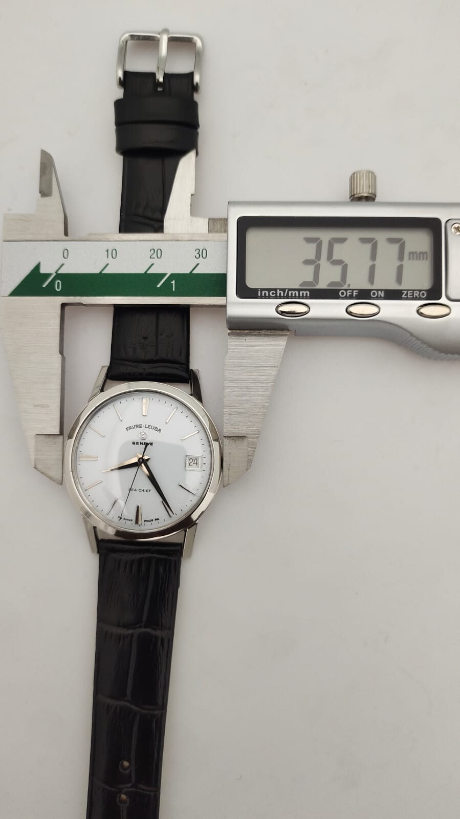 Favre Leuba Geneva Sea-chief Date-winding Men’ Watch Swiss Made White Dial