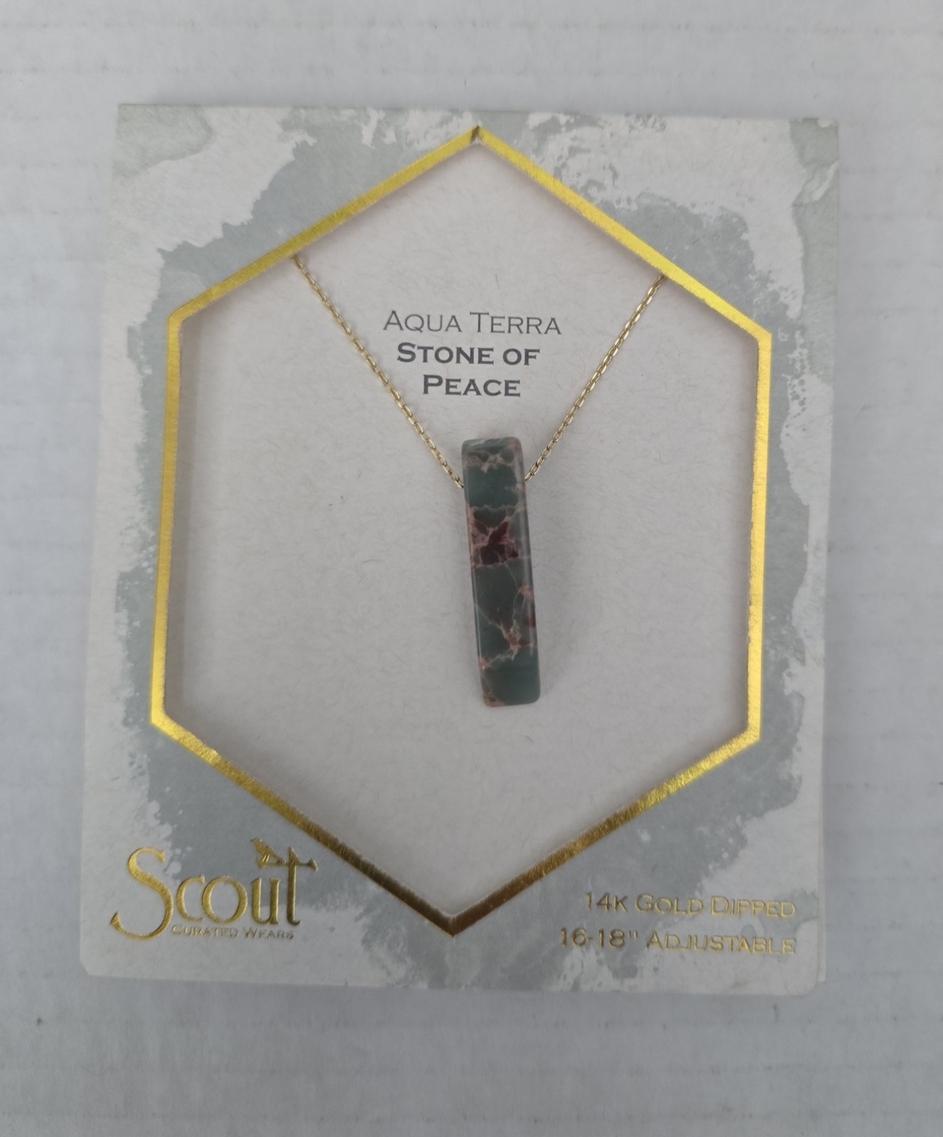 NWT Scout Curated Wears Gemstone Pendant Necklace Lot 8pc Gold Silver Dipped 16″