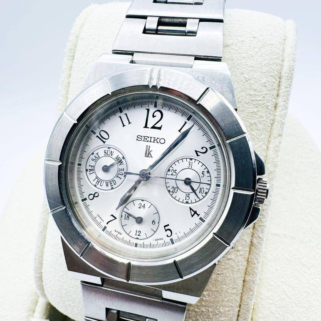 SEIKO LUKIA Chronograph Triple Calendar Working Item New Battery